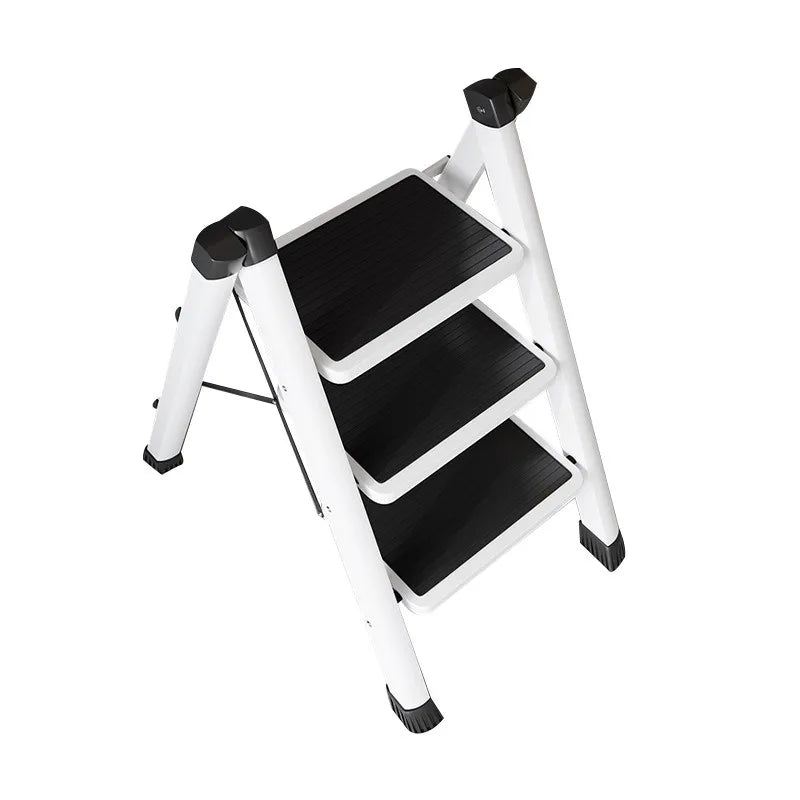 3 Step Folding MultiFunctional Ladder Household Folding and Retractable Zigzag Ladder Indoor Climbing Ladder Thickened Staircase