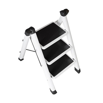 3 Step Folding MultiFunctional Ladder Household Folding and Retractable Zigzag Ladder Indoor Climbing Ladder Thickened Staircase