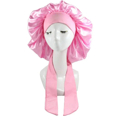 Satin Bonnet Silk Bonnet Adjustable Bonne For Sleeping Hair Bonnet With Tie Band Bonnets For Women Men