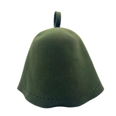 Handmade Thicken Wool Felt Sauna Hats Unisex Hair Protection Spa Sauna Accs for Bath Protection Felt Sauna Cap Absorbent Spa Cap