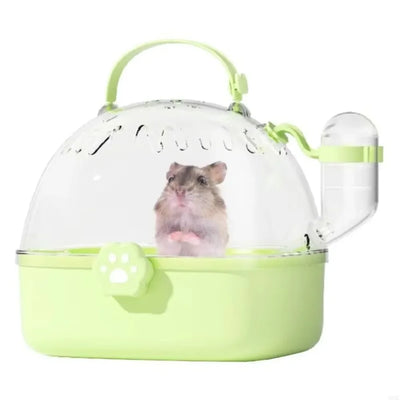 Portable Transparent Pet Carriers Cage Breathable Ventilated Travel Pet Cage Escape-Proof with Water Bottle Pet House Car Travel