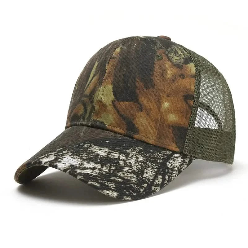 Fashion Camouflage Baseball Hats for Men and Women Summer Hats Outdoor Sports Sunshade Net Hats Curved brimmed Hats Sunscreen Ha