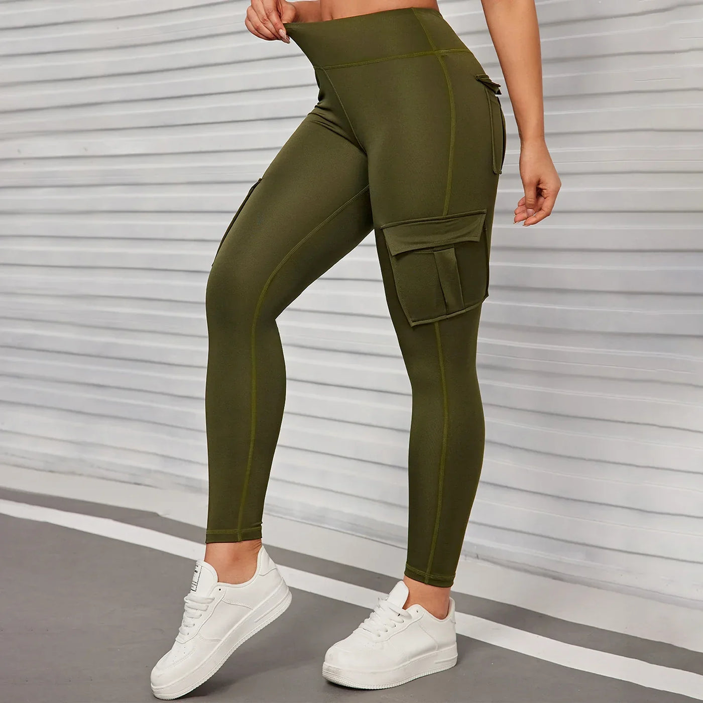 Pockets High Waist Hip Lifting Women Leg gings Activewear