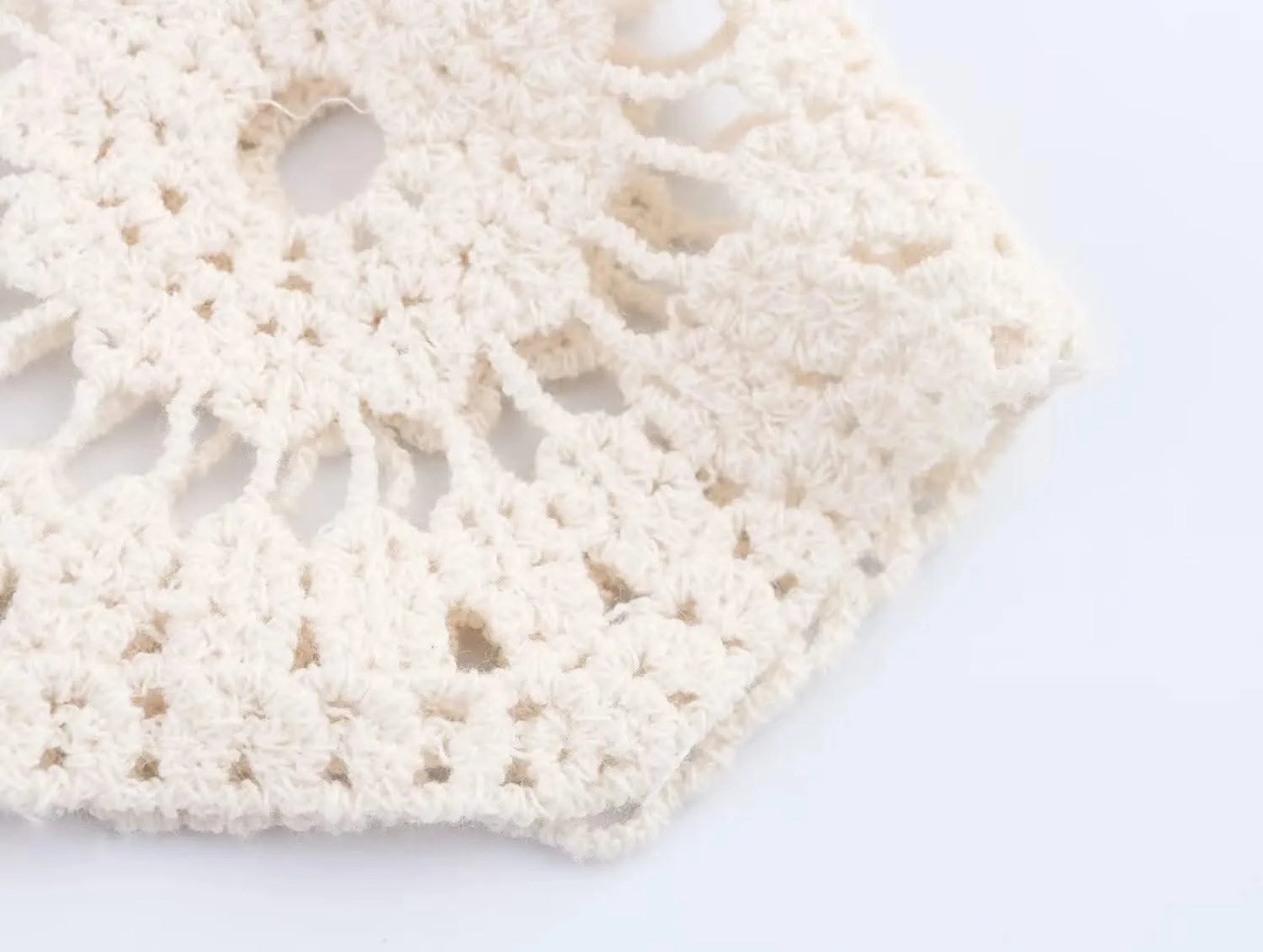 Summer Bohemian Women Loose DRESS Suits Hook Flower Hollow Out Bat Sleeve Shirt+Tassels Drawstring Bodycon Skirt Vacation Sets