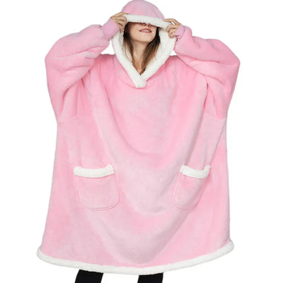 Flannel Lazy TV Blanket with Sleeves,Winter Women Men Adult Wrap Fleece Sofa Blanket ,Home Wearable Blanket Drop Shippping Blue