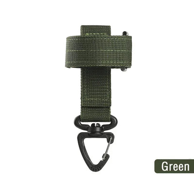 Mountaineering Buckle Outdoor Keychain  Gear Clip Keeper Pouch Belt Keychain Gloves Rope Holder Military Hook Camping