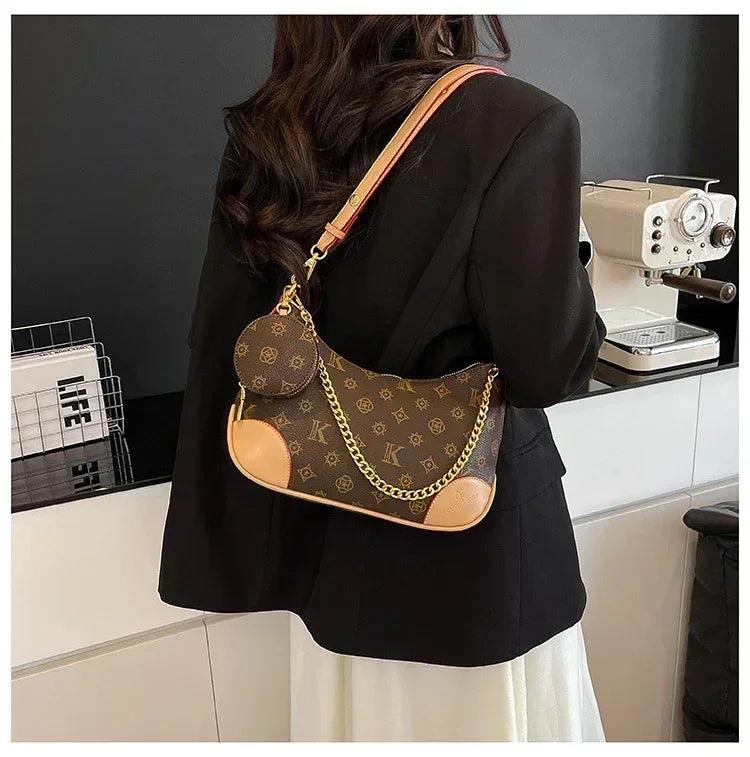 Famous designer elegant handbags leather for women ladies crossbody shoulder bag classic popular and lightweight