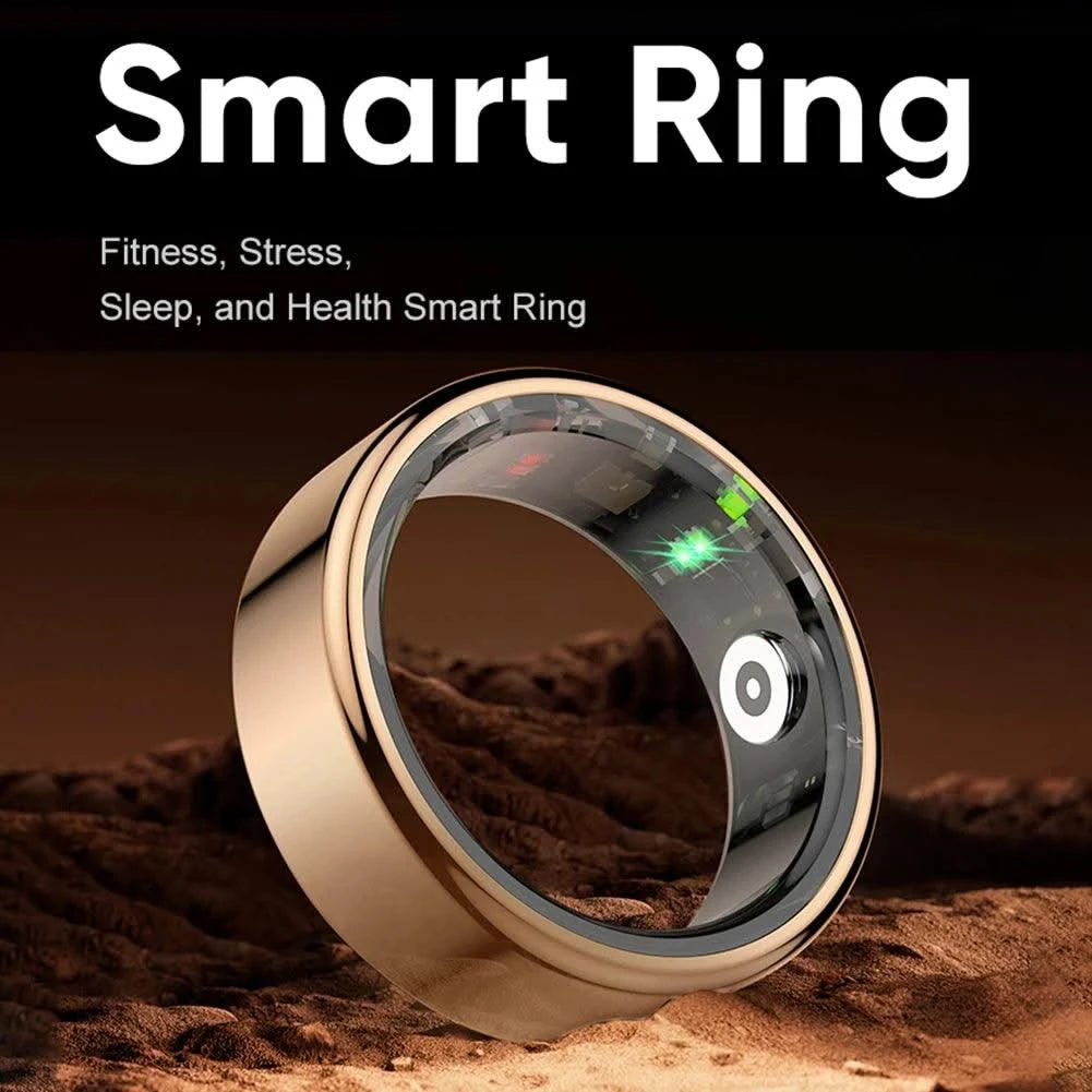 R02 Smart Ring Military Grade Titanium IP68 & 3ATM Waterproof Sleep Heart Rate Health Monitoring Multi-sport Modes Tracker Ring