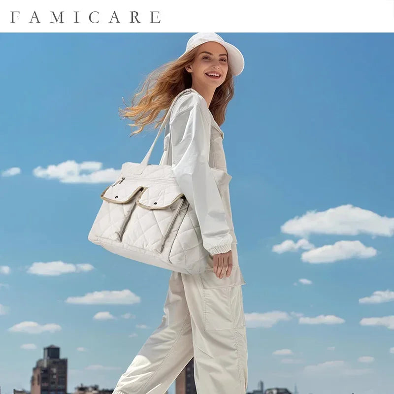 2024 New Women Bag Lady Fashion Half Moon Underarm Shoulder Bag Messenger Female Summer Soft Lightweight Denim Fabric Handbag