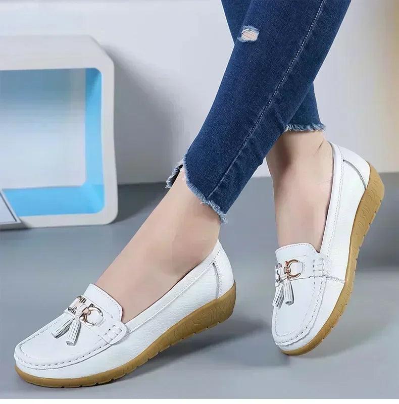 Women slip on loafers flat shoes moccasins casual sneakers