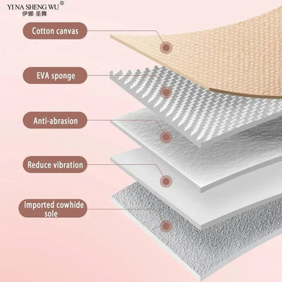 Ballet Dance Shoes for Children's Ballet Latin Dance Soft Sole Slippers Children Dance Practise Ballerina Crown Training Shoes