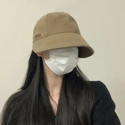 Women's Foldable Sunhat Summer Outdoor Beach Fisherman Hat Sunscreen UV Protection Cap Adjustable Cotton Wide Brim Bucket Caps