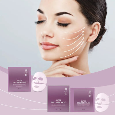 Collagen Face Mask Anti Aging Firming Moisturizing Refreshing Shrink Pore Brightening Overnight Mask Hyaluronic Acid Facial Mask