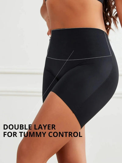 Flarixa Mid Rise Seamless Safety Shorts Boxer Briefs For Women Slip Shorts Tummy Control Shaping Panties Under the Dress Skirts