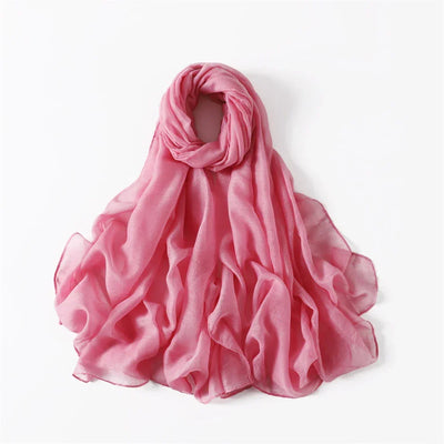 New Cotton Linen Scarf For Women Girls Students Autumn Classic Solid Color Scarves Retro Soft Foulard Viscose Female Wrap Shawls
