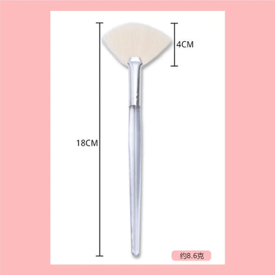1/2 PCS Facial Cleanser Brush  Soft Bristles Exfoliator  Face Wash Brush Fan Makeup Brushes Portable Skin Care Tool