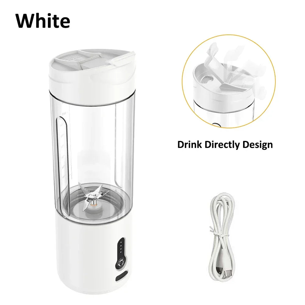 Portable Blender Smoothies Mini Portable Juicer Blender USB Rechargeable Portable Blender for Smoothies Fresh Fruit Juice Mixer