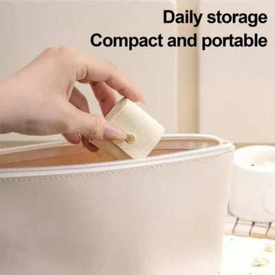 4 Compartments Jewelry Storage Bag Portable Mini Jewelry Bag Earrings Necklace Ring Organizer Bag Travel Jewelry Storage Case