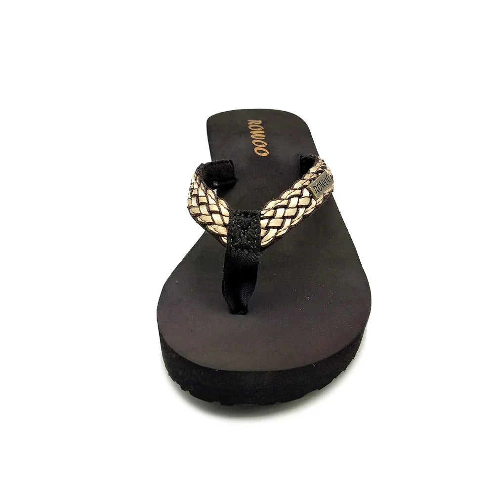 Fashion Clip Toes Flip Flops Women Wedge Sandals Summer Casual Beach Slippers Waterproof 5cm Platform Sandals Female Footwear