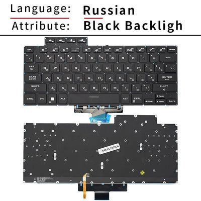 US Russian Backlit Keyboard For ASUS Zephyrus ROG M16 GU603 GU603H GU603ZX GU603ZU GU603ZW RGB Colorful Gaming Laptop Keyboards