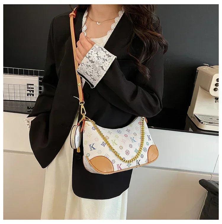 Famous designer elegant handbags leather for women ladies crossbody shoulder bag classic popular and lightweight