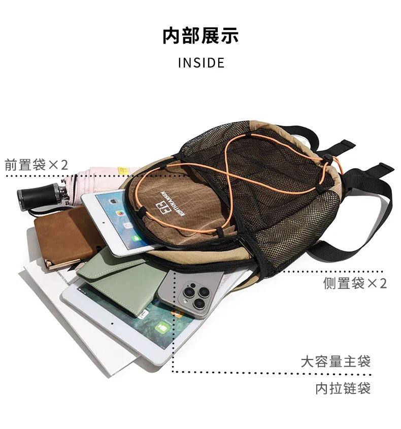 Outdoor leisure and sports backpacks. They are lightweight backpacks suitable for travel, cycling, hiking, and mountaineering, w