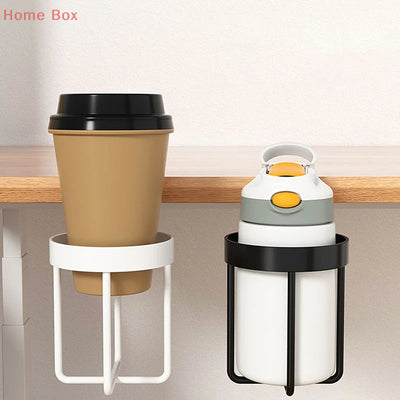 1PC Desk Cup Holder Shelf Universal Fixed Cup Holder For Coffee Mugs Water Bottles Cup Clamp Holder At The Table Storage Rack