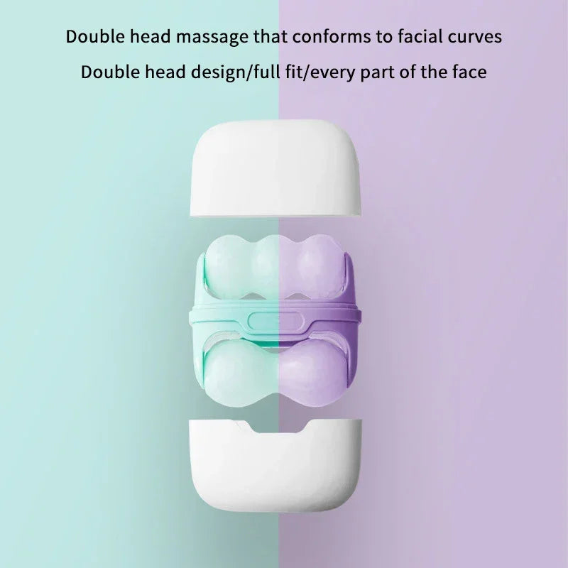 Double Head Ice Roller For Face Eye Puffiness Migraine Pain Relief And Minor Injury Facial Cold Therapy Massage Roller Skin Care