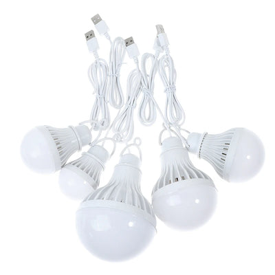 LED Lantern Portable Camping Lamp Mini Bulb USB Power 3W 5W 7W 9W 12W