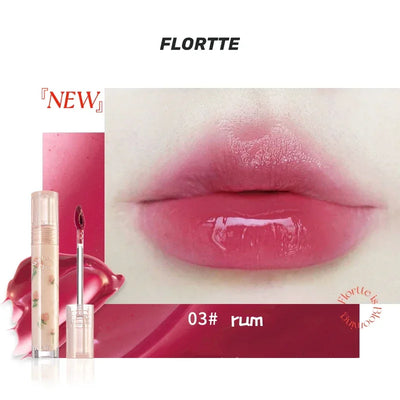 FLORTTE Beauty Lip Lasting Tint First Kiss Series Water Glossy Nice To Meet Chu Blooming Liquid Lipstick Makeup Women Cosmetics