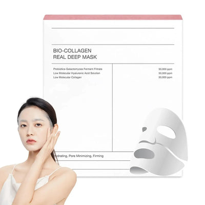 Deep Collagen Overnight Mask The Real Collagen Facial Sheet Masks Low Molecular Weight Collagen Elasticity Firming Moisturizing