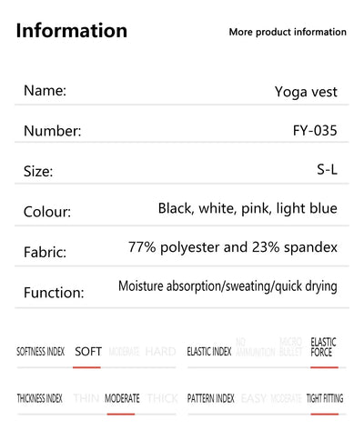 Women's sexy yoga sling bra