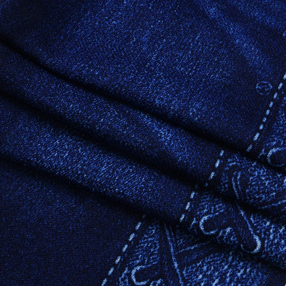 M XXL Faux Denim Leggings Women