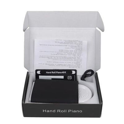 49-Key Folding Electronic Piano Portable Hand-Rolled Piano Built-in Speakers 16 Tones Professional Keyboard Instruments
