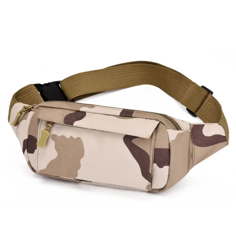 Banana Bag Waterproof Waist Pouch Oxford Cloth Wear Resistant Waist Bags Portable Large Capacity Shoulder Belt Bags Running