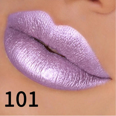 19 colors glitter lipstick hydrating red pink sparkling shine lip color highly pigmented lip tints metallic finish lip makeup