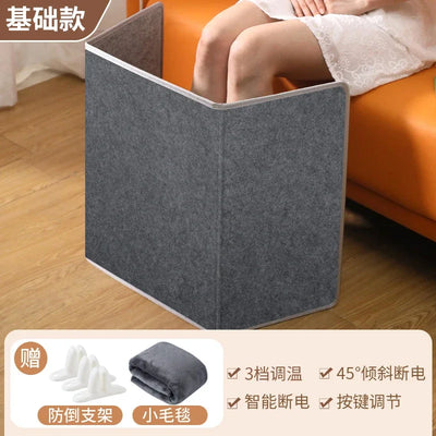 220V Electric Foot Warmer Under Desk Heating Pad for Winter Office Warm Feet BDW