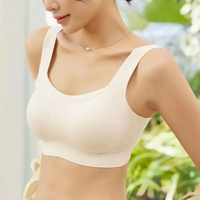 Comfortable Simple Wireless Bras Shockproof For Women