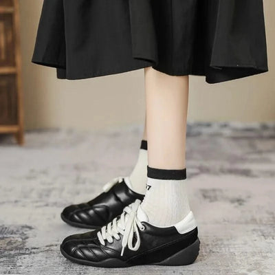 Women's Shoes Spring New Fashion Casual Shoes College Style Wide Toe Soft Comfortable Flat Shoes Outdoor Casual Sports Shoes