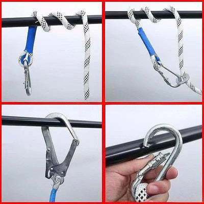 Climbing Harness Safety Harness Rock Multi-functional Lanyard Adjustable Safety Belt Camping Outdoor Adjustable Safety Equipment