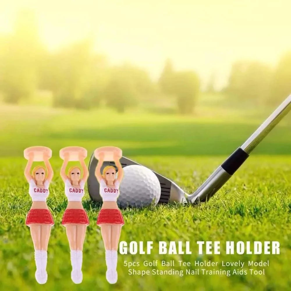 Accessories Novelty Golf Balls Standing Womens Girl Golf Tee Golf Ball Tees Lady Golf Tee Golf Ball  Holder Cheerleaders Tee