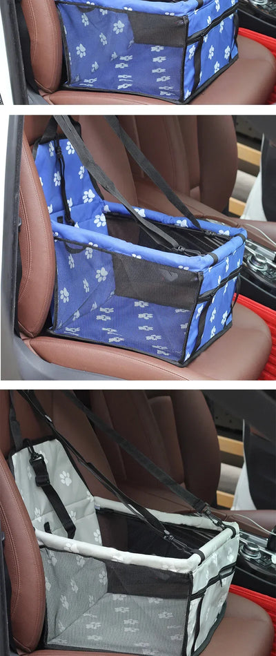 Pet Dog Car Carrier Seat Bag Waterproof Basket Folding Hammock Pet Carriers Bag For Small Cat Dogs Safety Travelling Mesh