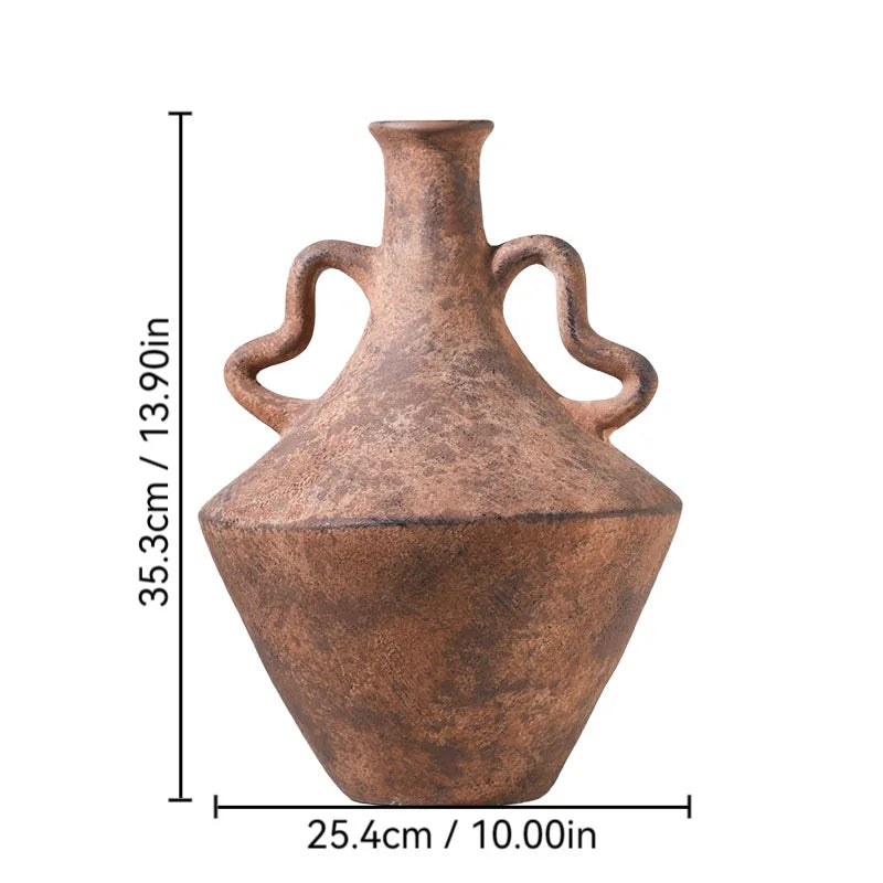 Ceramic Vases Retro Style Homestay Decorations Antique Hotel Art Flower Arrangements Home Decor Items