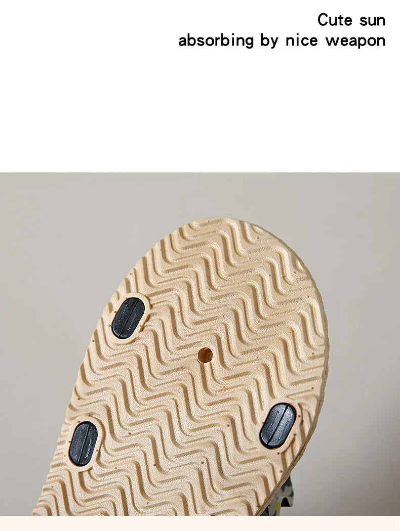 2025 New Floral Flip Flops for Women - Fashion Flat Sandals, Non-Slip Summer Slides for Beach/Outdoor, Trendy Ladies Casual Shoe