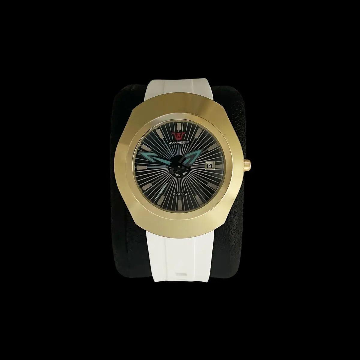 Premium high-end fashion quartz men’s watch – waterproof date display comfortable imported rubber strap
