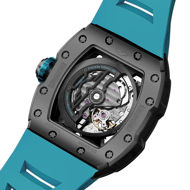 2025 Top Brand Original Automatic Watch for Men High-end Luxury Hollow Out Chronograph Waterproof Mens Mechanical Watches Reloj