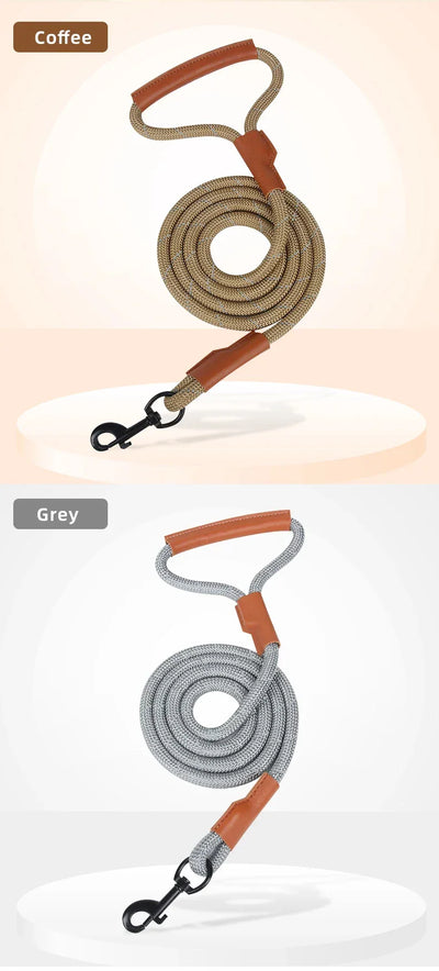 Dog Leash Reflective Lead Dog Pet Leashes Long Lanyard Walking Reflective Traction Rope for Puppy Small Medium Large Dogs