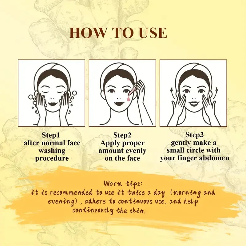 Turmeric Face Serum Diffuser Hydrating Face Repair Melanin Brighten Dark Spot Corrector Moisturizing Essential Oil Skin Care