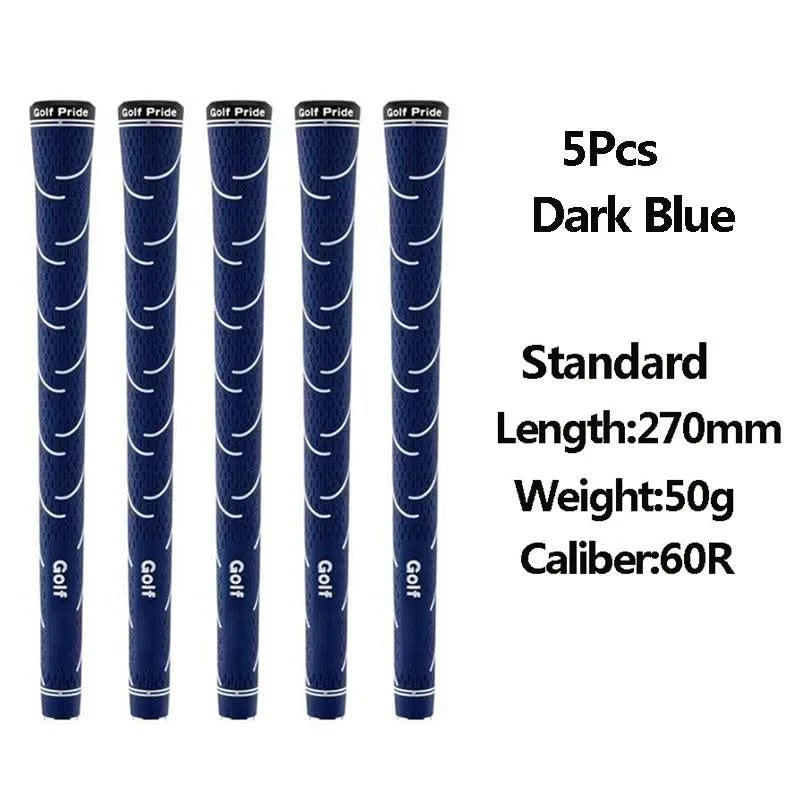 5Pcs Golf Grips Multiple Colors Grip Rubber Non-slip Standard Golf Club Grips Iron and Wood For Men And Women Golf Accessories