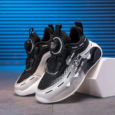 Children's school sports shoes breathable mat mesh casual anti slip easy to wear, suitable for boys and girls aged 5-10 years ol